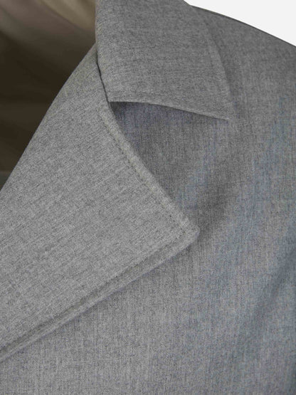 Outlet online Borrelli Hombre Abrigo Ligero Cruzado color Gris Claro sku 502-001560 01 - Foto 3