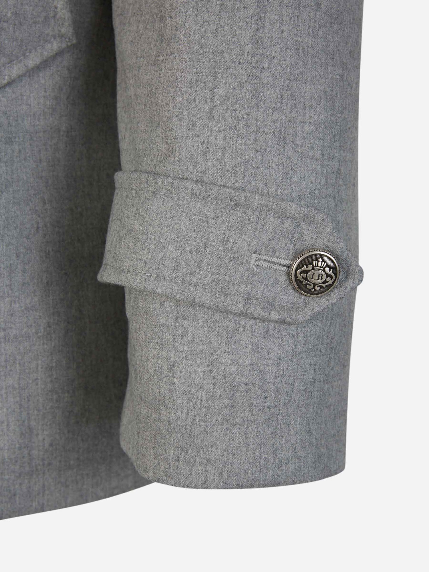 Outlet online Borrelli Hombre Abrigo Ligero Cruzado color Gris Claro sku 502-001560 01 - Foto 5
