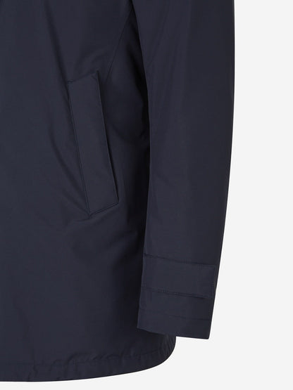 Outlet online Herno Hombre Abrigo Ligero Laminar Impermeable color Azul Noche sku 502-001591 01 - Foto 3