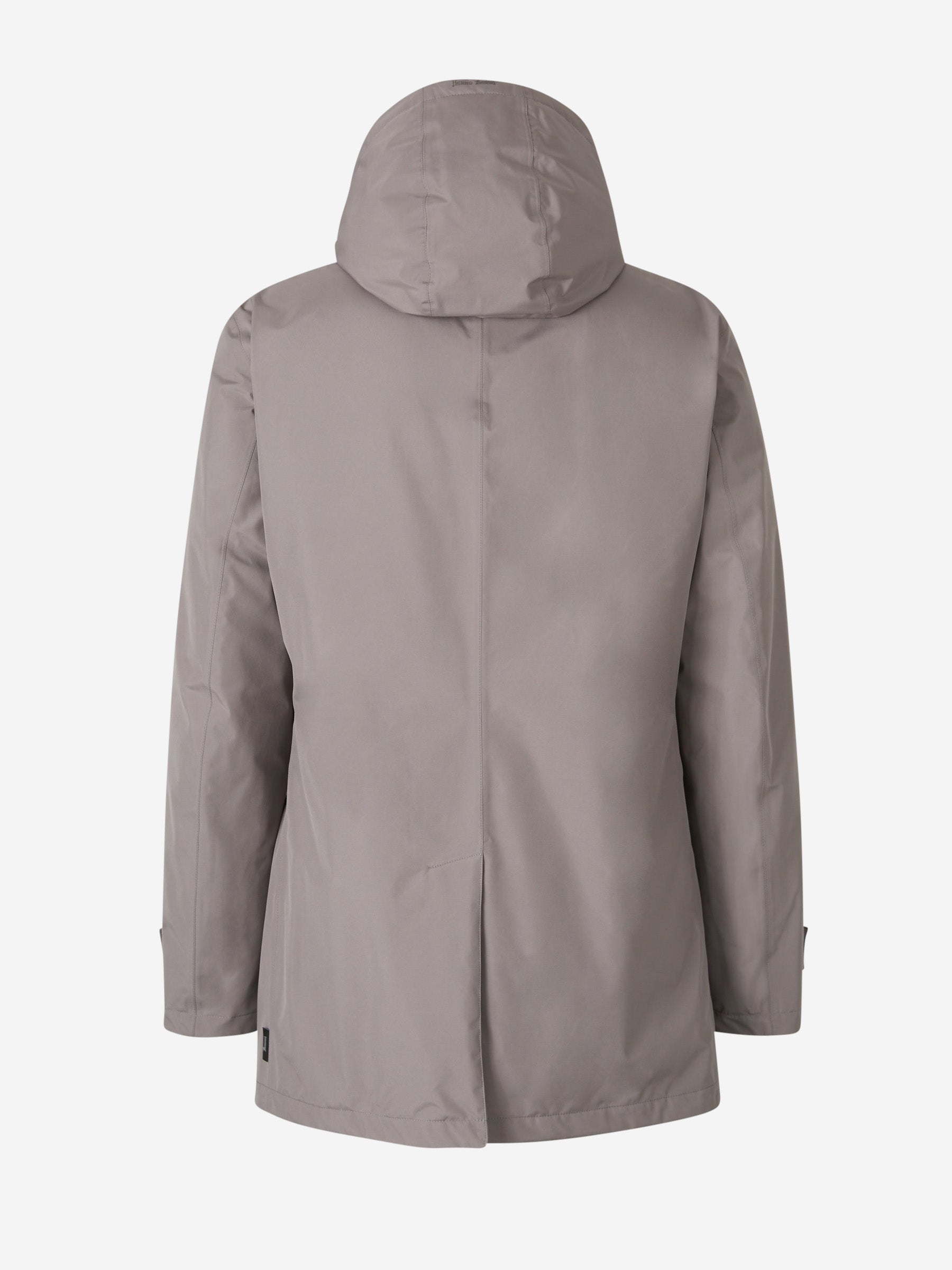 Outlet online Herno Hombre Abrigo Ligero Laminar Impermeable color Gris Piedra sku 502-001591 02 - Foto 3