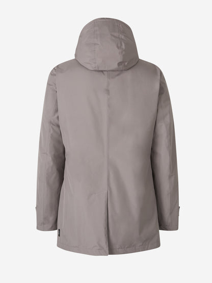 Outlet online Herno Hombre Abrigo Ligero Laminar Impermeable color Gris Piedra sku 502-001591 02 - Foto 3