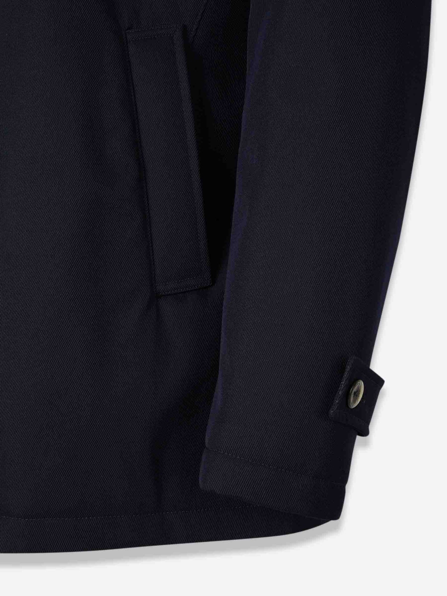 Outlet online Herno Hombre Abrigo Largo Lana color Azul Marino sku 502-001631 01 - Foto 5