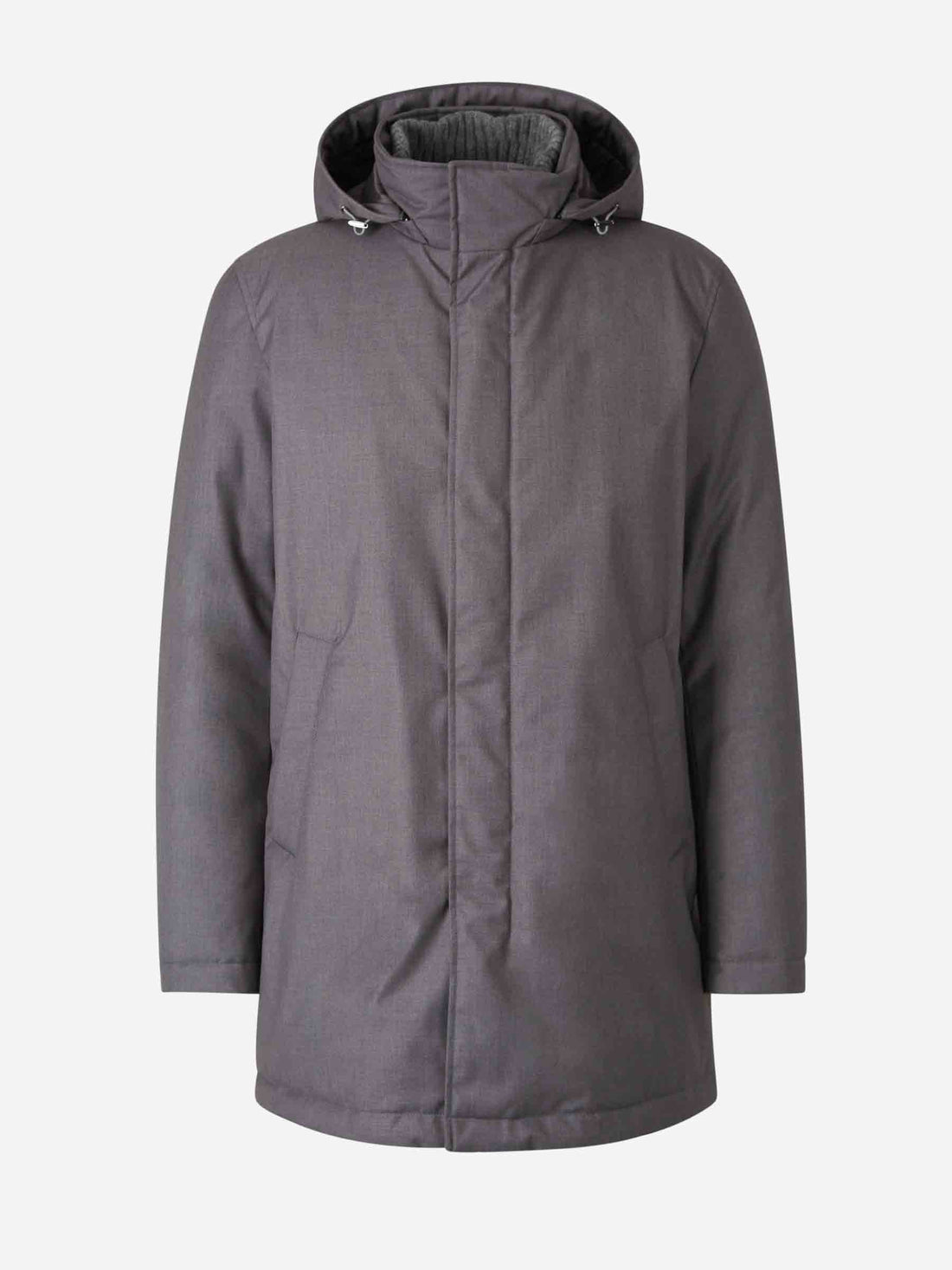 Outlet online Herno Hombre Abrigo Largo Capucha color Gris Antracita sku 502-001632 02 - Foto 1
