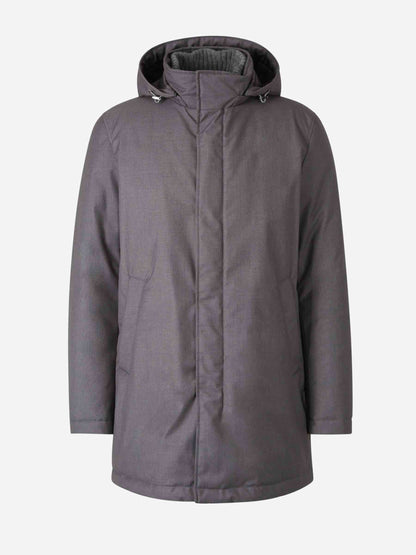 Outlet online Herno Hombre Abrigo Largo Capucha color Gris Antracita sku 502-001632 02 - Foto 1