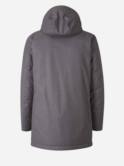 Outlet online Herno Hombre Abrigo Largo Capucha color Gris Antracita sku 502-001632 02 - Foto 2
