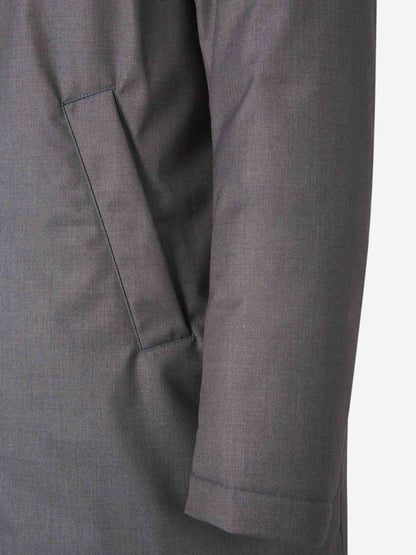 Outlet online Herno Hombre Abrigo Largo Capucha color Gris Antracita sku 502-001632 02 - Foto 5