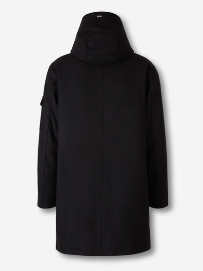 Outlet online Herno Hombre Abrigo Largo Lana color Negro sku 502-001637 01 - Foto 2