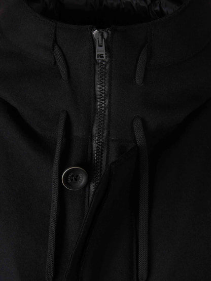 Outlet online Herno Hombre Abrigo Largo Lana color Negro sku 502-001637 01 - Foto 3