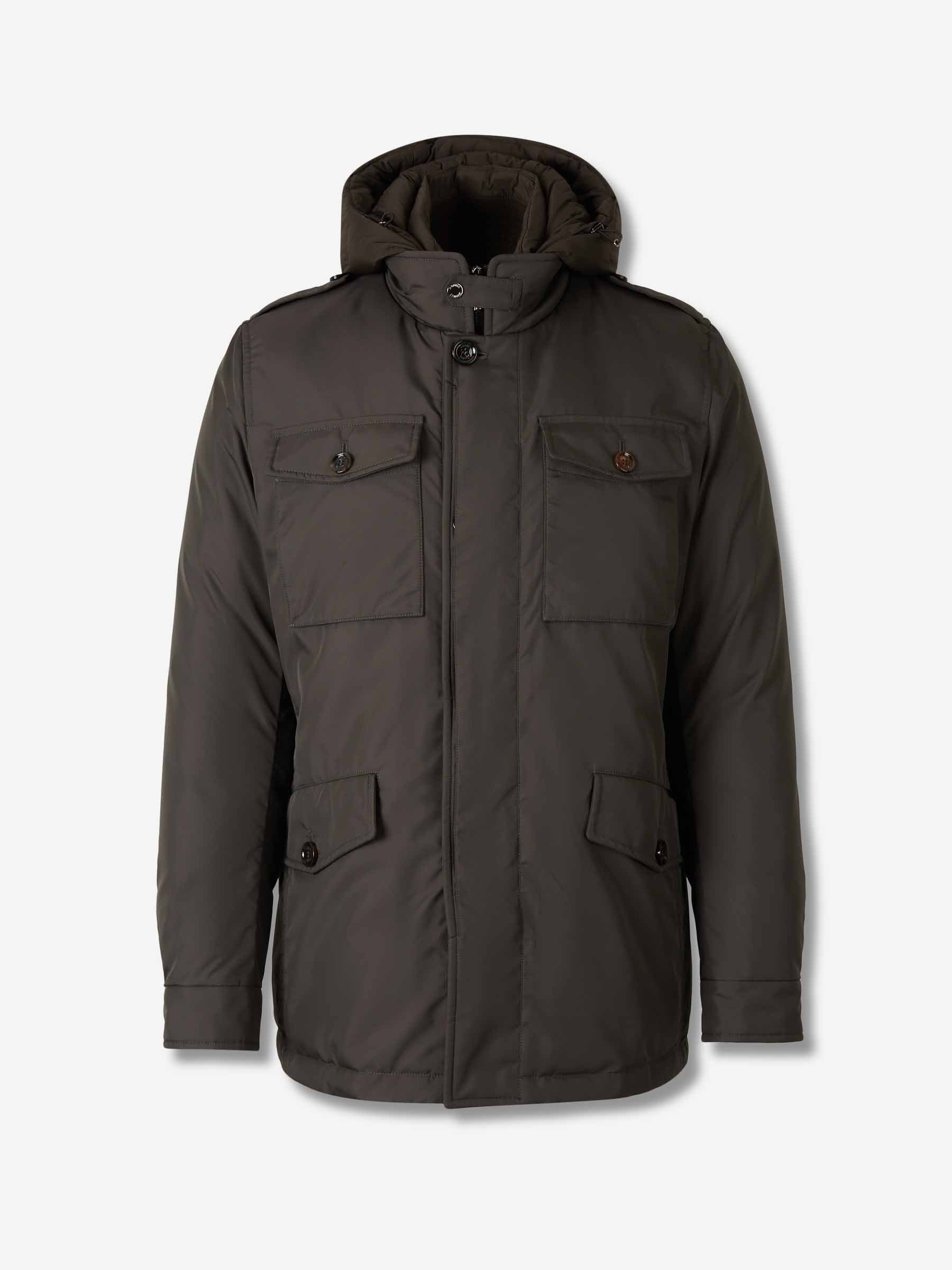 Outlet online Moorer Hombre Plumífero Sahariana Isac color Verde Oscuro sku 502-001650 01 - Foto 1