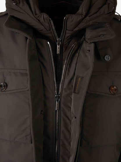 Outlet online Moorer Hombre Plumífero Sahariana Isac color Verde Oscuro sku 502-001650 01 - Foto 3