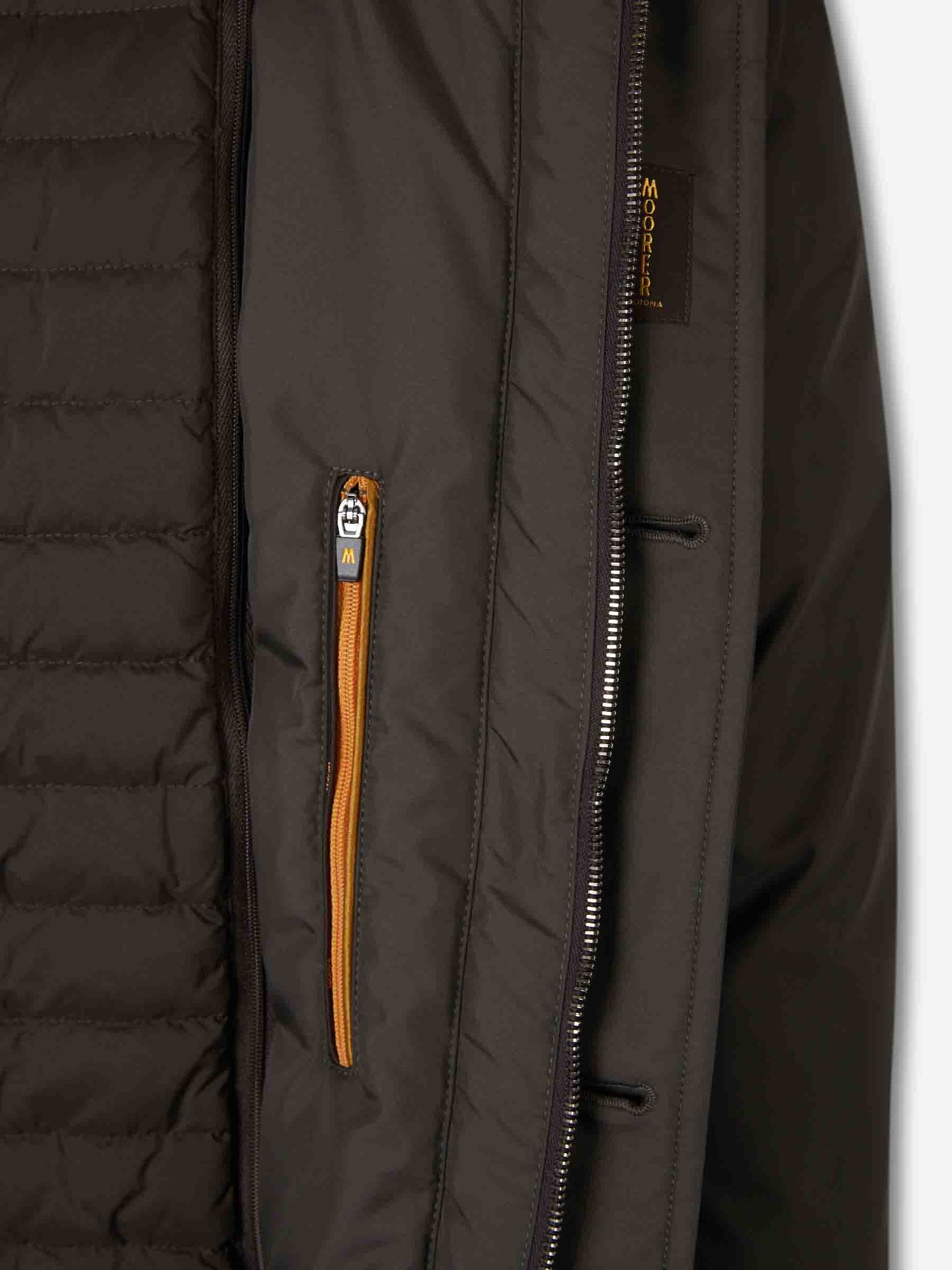 Outlet online Moorer Hombre Plumífero Sahariana Isac color Verde Oscuro sku 502-001650 01 - Foto 4