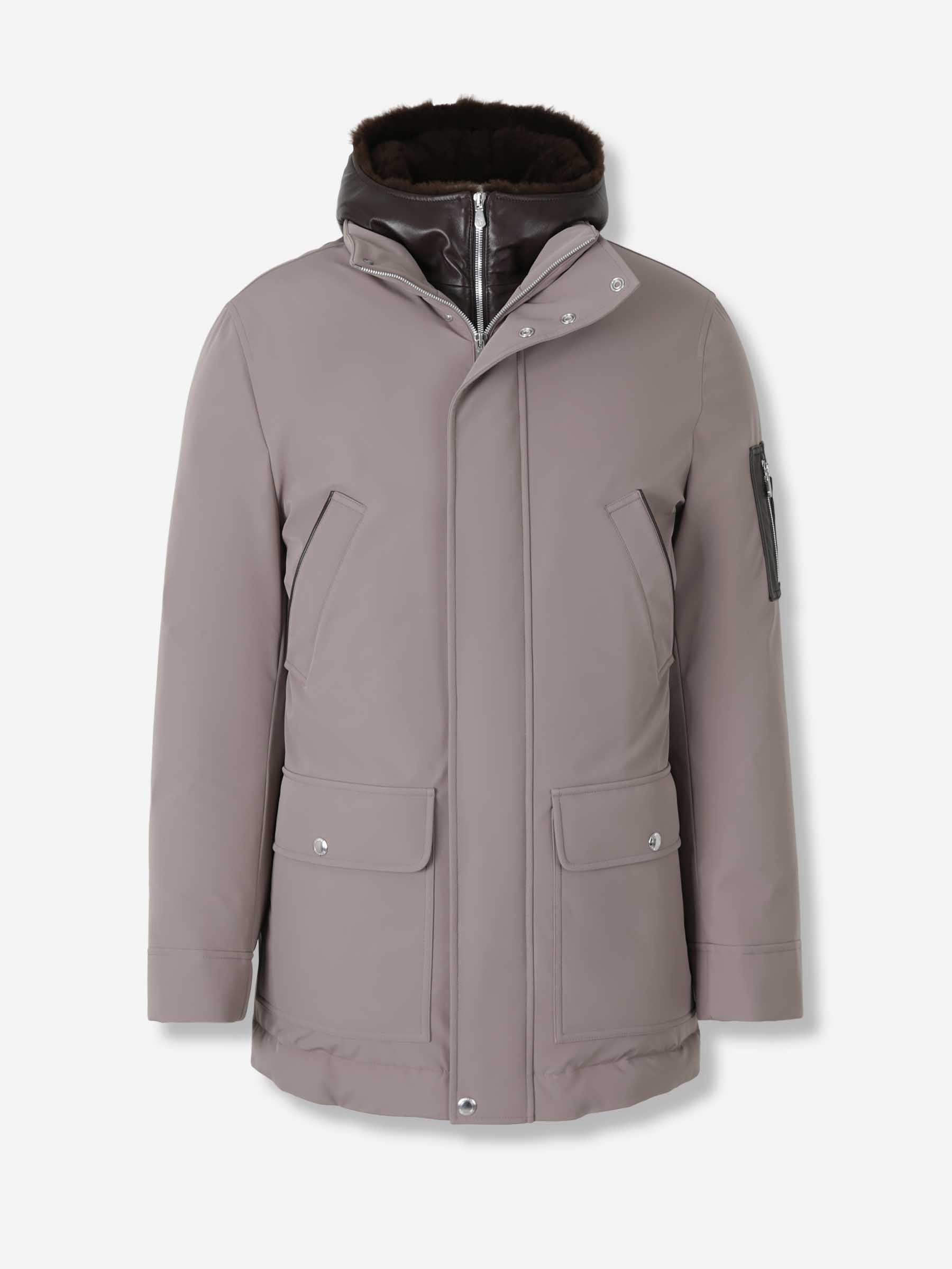 Outlet online Brunello Cucinelli Hombre Plumífero Técnico Desmontable color Taupe sku 502-001661 01 - Foto 1