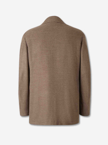 Outlet online Canali Hombre Abrigo Largo Lana color Marrón sku 502-001667 02 - Foto 2