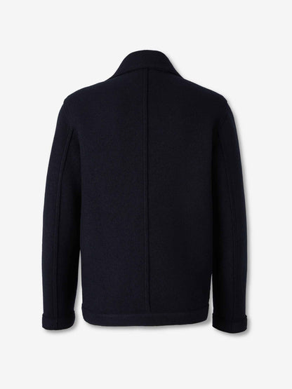 Outlet online Stone Island Hombre Abrigo Corto Lana color Azul Noche sku 502-001668 01 - Foto 3