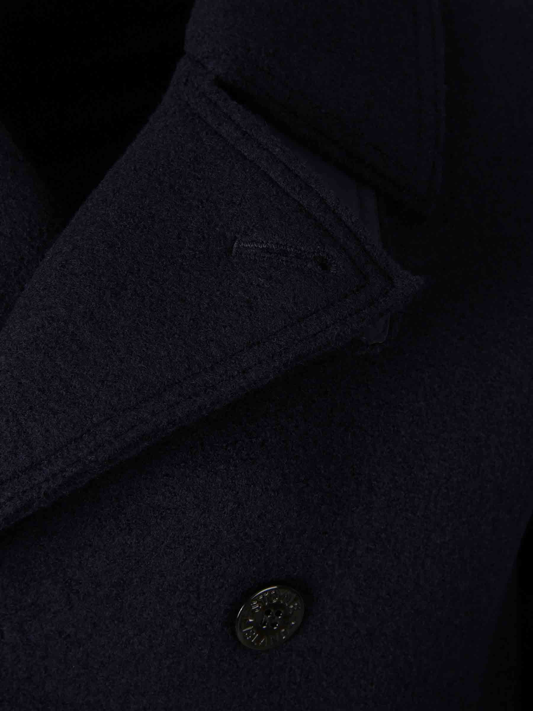 Outlet online Stone Island Hombre Abrigo Corto Lana color Azul Noche sku 502-001668 01 - Foto 4