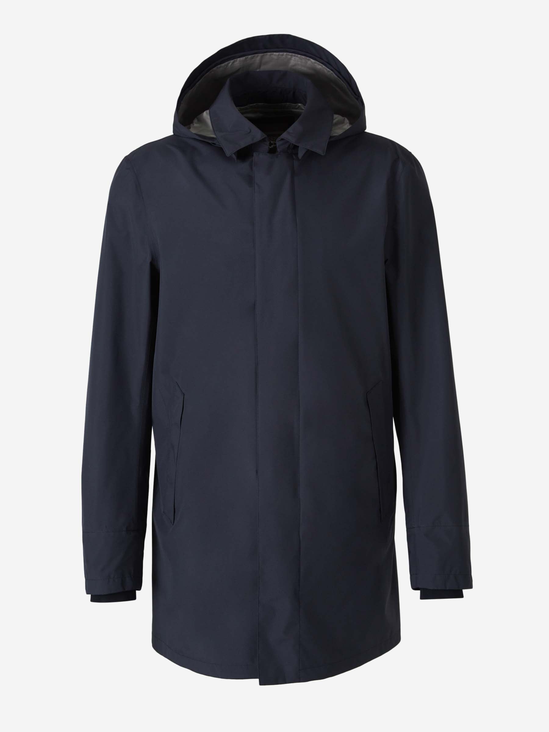 Outlet online Herno Hombre Gabardina Sobretodo Gore-Tex color Azul Noche sku 503-000233 01 - Foto 1