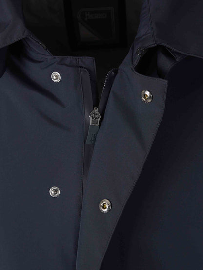Outlet online Herno Hombre Gabardina Sobretodo Gore-Tex color Azul Noche sku 503-000233 01 - Foto 3