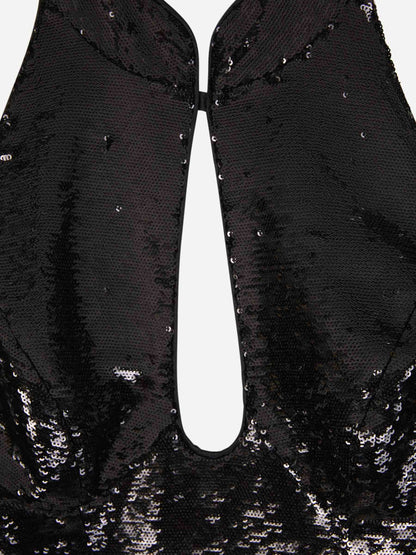 Rasario Vestido Midi Lentejuelas color Negro sku 732-001367 01 - Foto 3