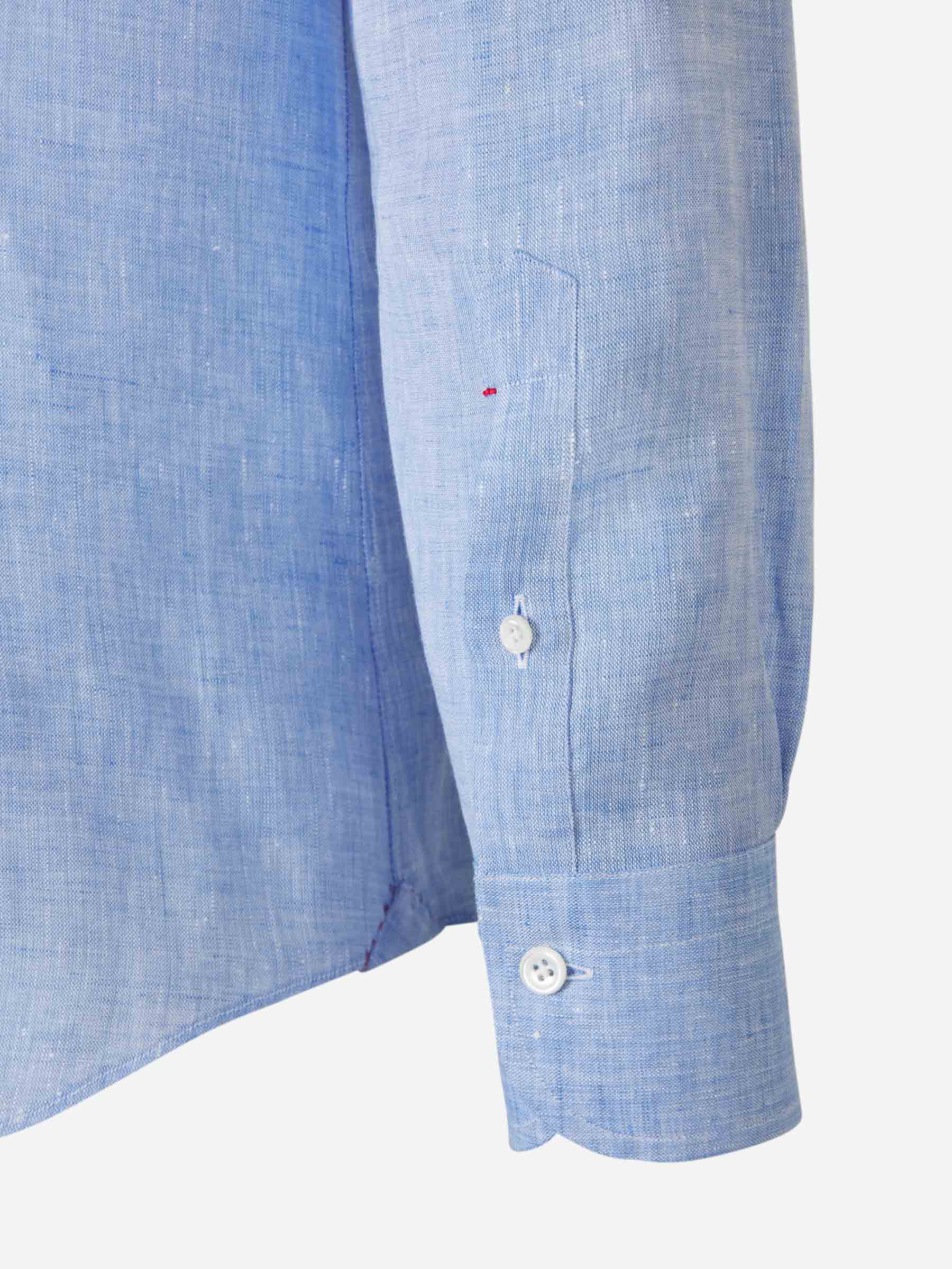 Santa Eulalia Camisa Bolsillo Lino color Azul sku 531-006246 02 - Foto 4