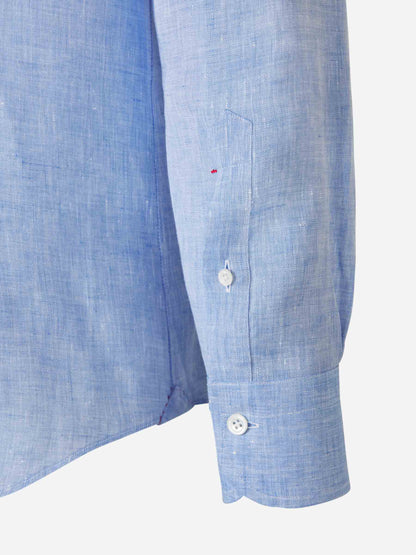 Santa Eulalia Camisa Bolsillo Lino color Azul sku 531-006246 02 - Foto 4