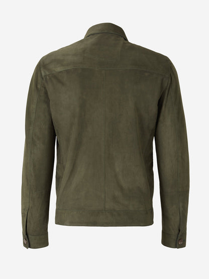 Outlet online Santa Eulalia Hombre Chaqueta Piel Ante color Burdeos sku 511-000513 01 - Foto 5