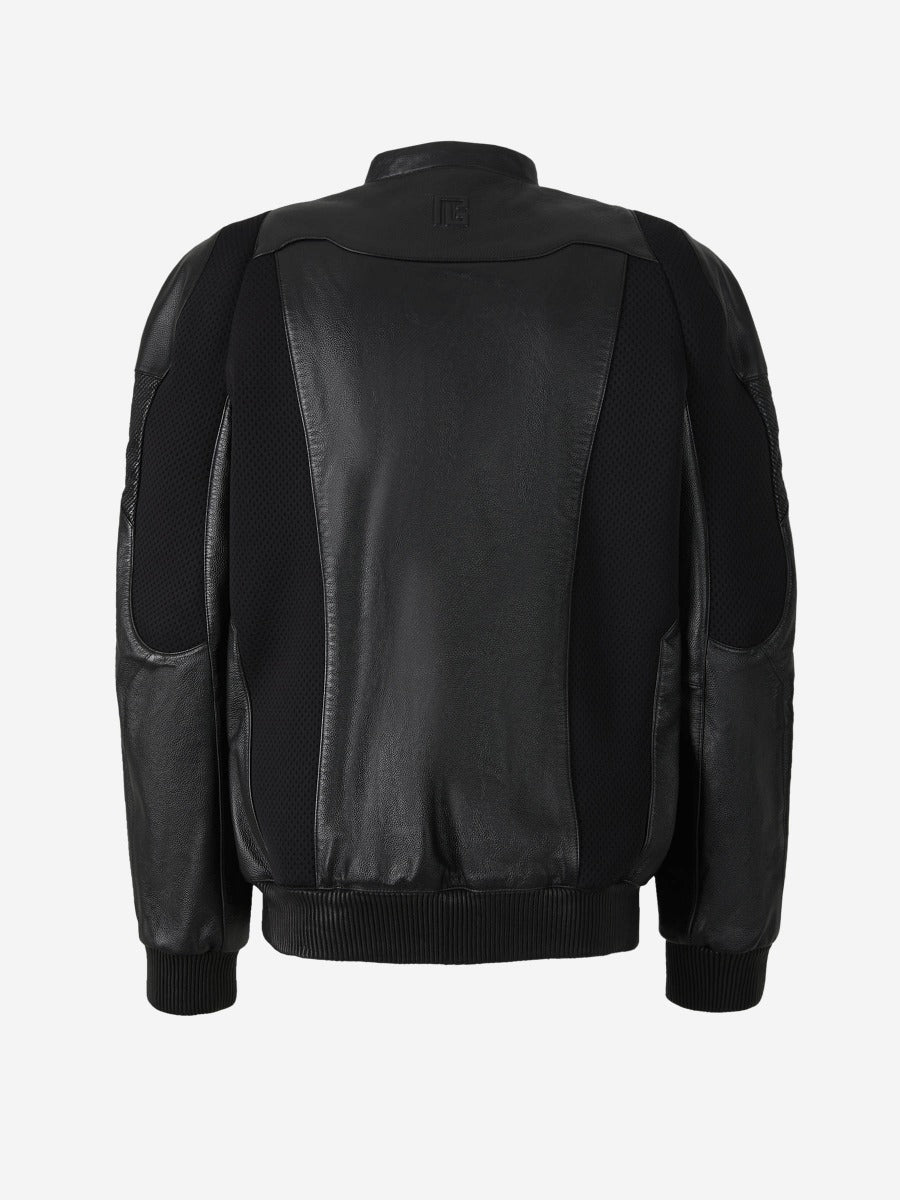 Outlet online Balmain Hombre Chaqueta Bomber Piel color Negro sku 511-000581 01 - Foto 2