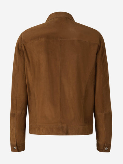 Santa Eulalia Chaqueta Piel Ante color Marrón sku 511-000593 01 - Foto 2