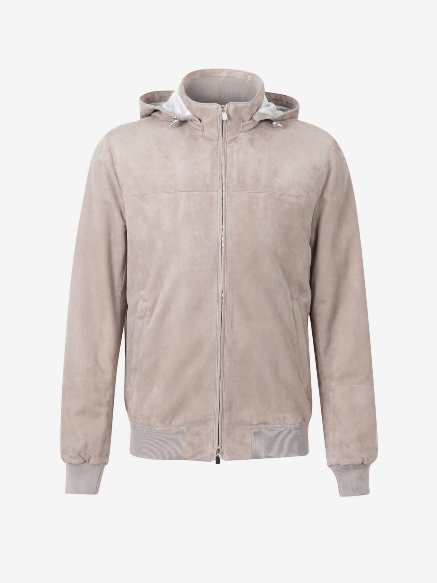 Outlet online Santa Eulalia Hombre Cazadora Capucha Ante color Taupe sku 511-000627 01 - Foto 1