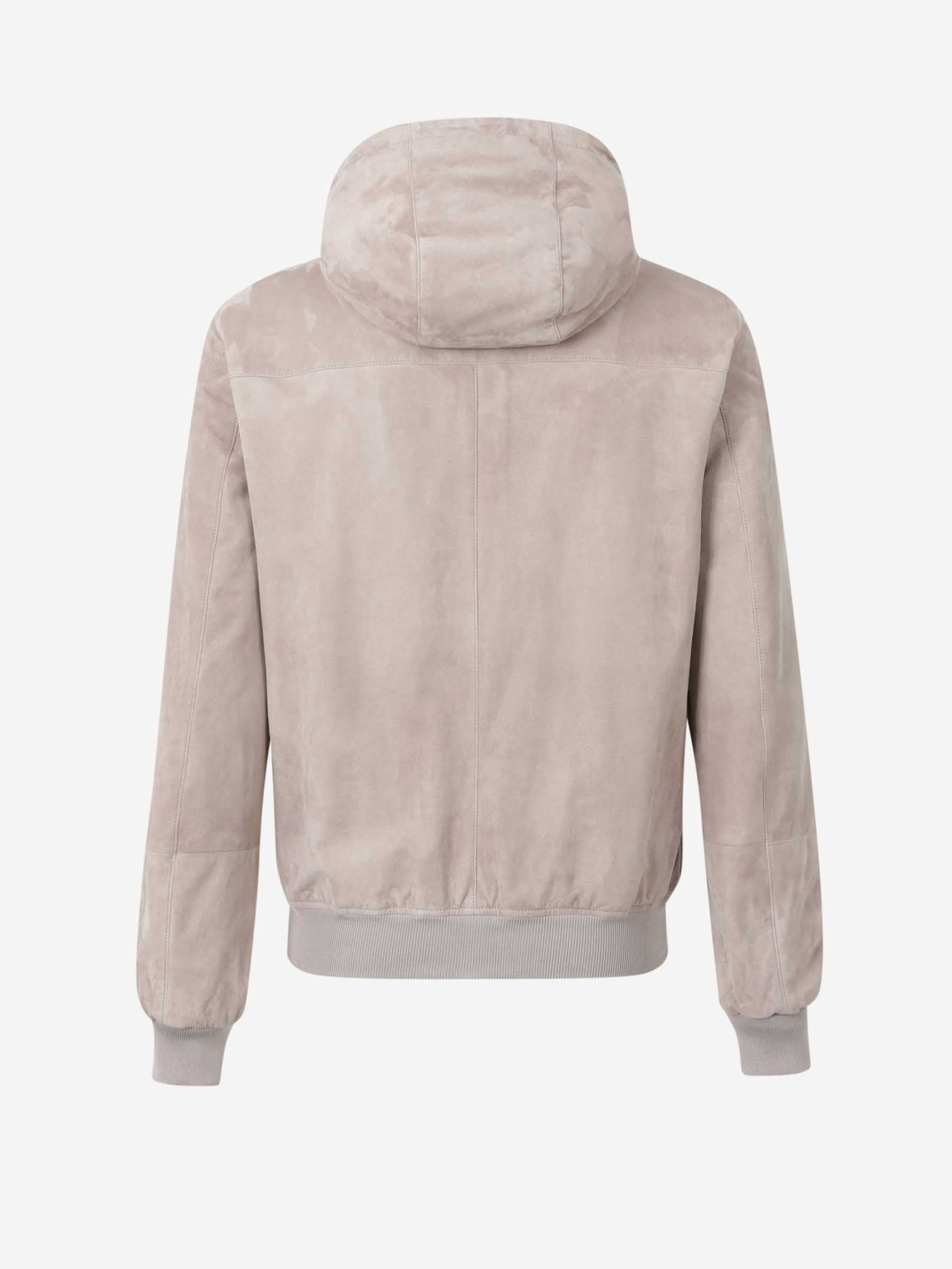 Outlet online Santa Eulalia Hombre Cazadora Capucha Ante color Taupe sku 511-000627 01 - Foto 2