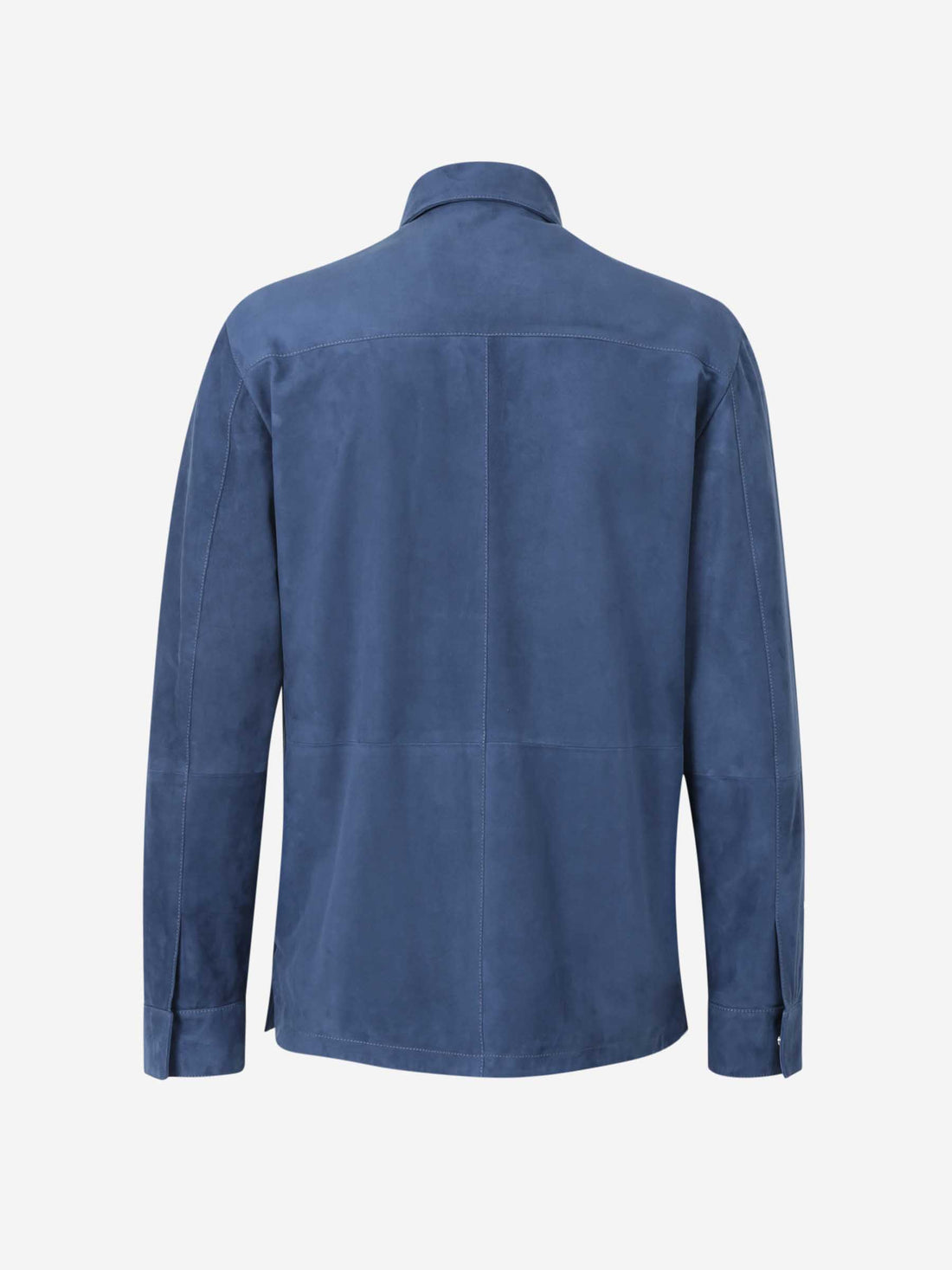 Outlet online Santa Eulalia Hombre Chaqueta Piel Ante color Azul Cobalto sku 511-000628 01 - Foto 2