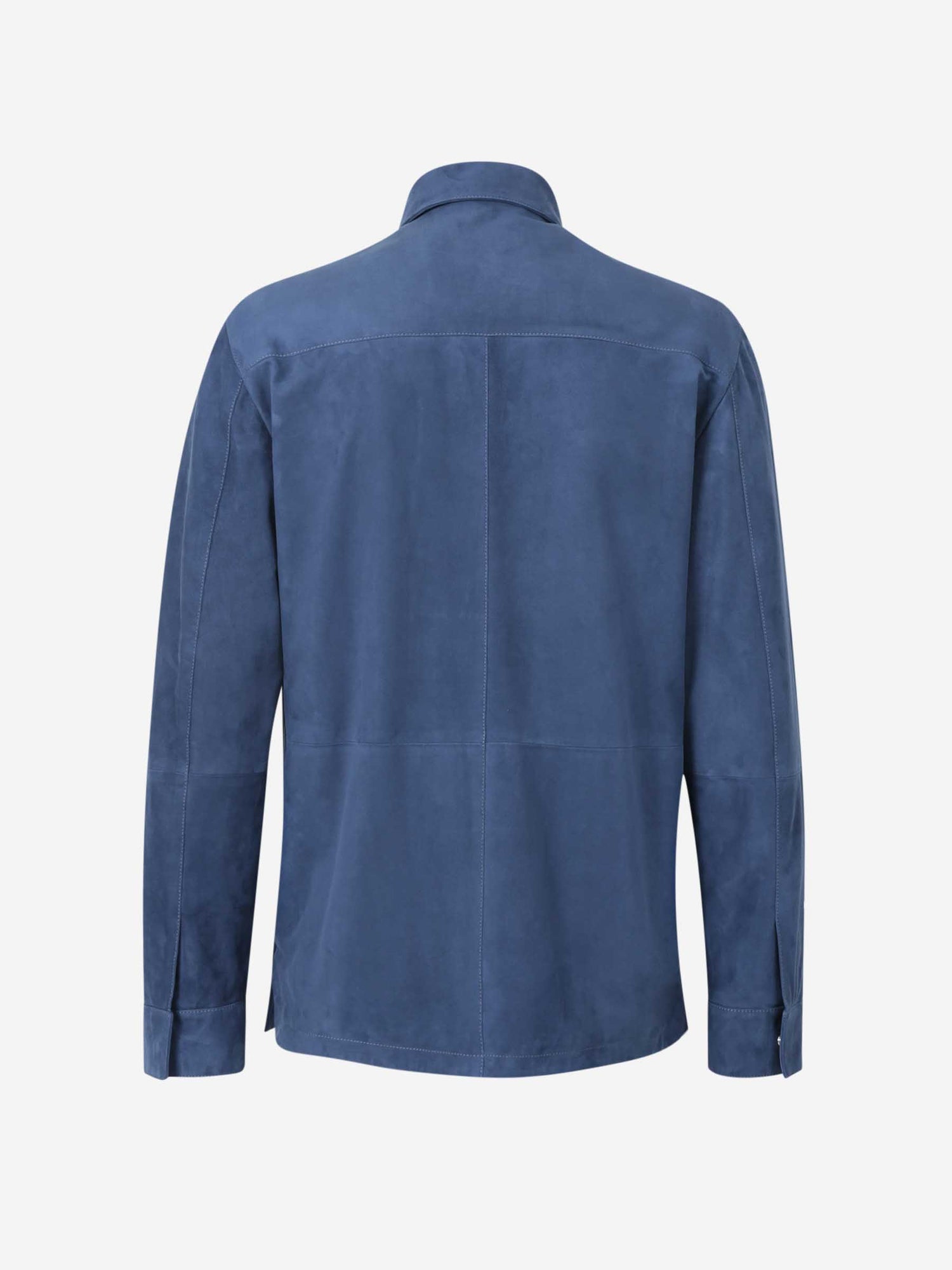 Outlet online Santa Eulalia Hombre Chaqueta Piel Ante color Azul Cobalto sku 511-000628 01 - Foto 2