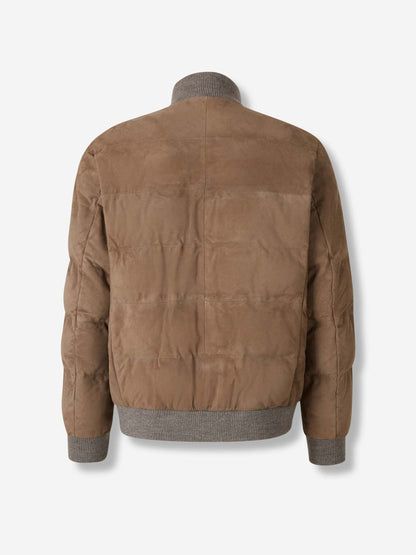 Outlet online Santa Eulalia Hombre Chaqueta Acolchada Piel color Marrón sku 511-000635 01 - Foto 2