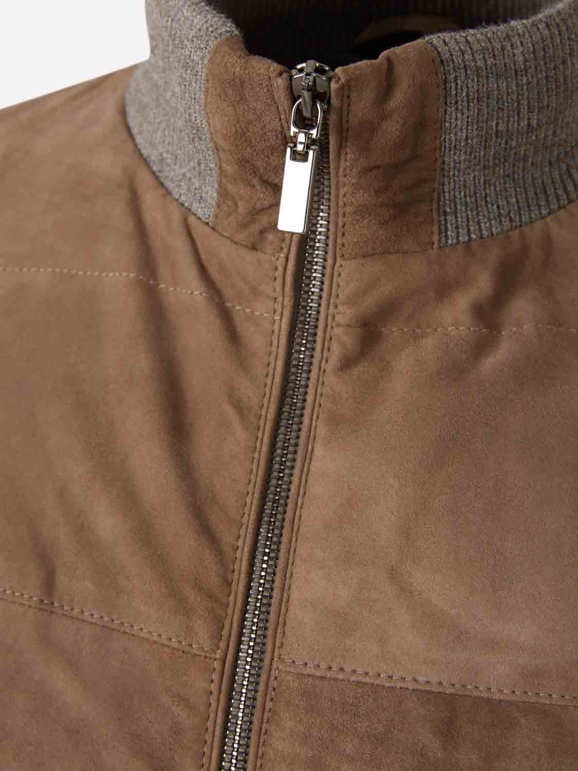Outlet online Santa Eulalia Hombre Chaqueta Acolchada Piel color Marrón sku 511-000635 01 - Foto 3
