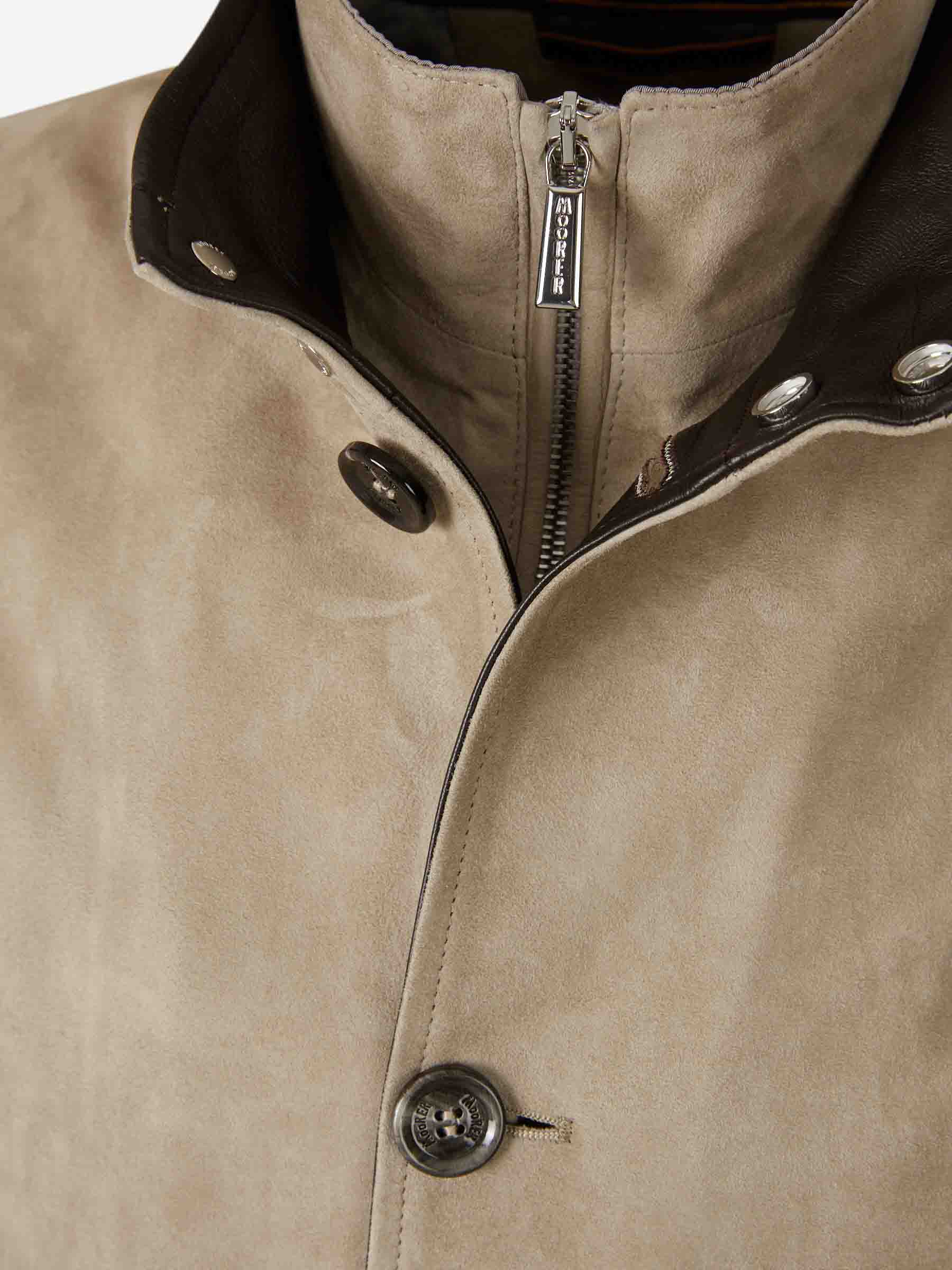 Moorer Hombre Barcelona Chaqueta Piel Casual color Taupe sku 511-000650 01 - Foto 3