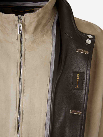 Moorer Hombre Barcelona Chaqueta Piel Casual color Taupe sku 511-000650 01 - Foto 4