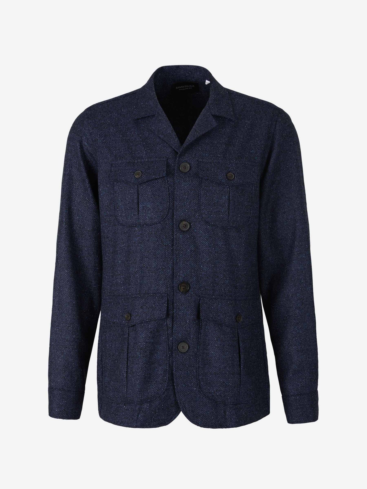 Outlet online Santa Eulalia Hombre Chaqueta Lana Y Seda color Marrón sku 512-001861 02 - Foto 1