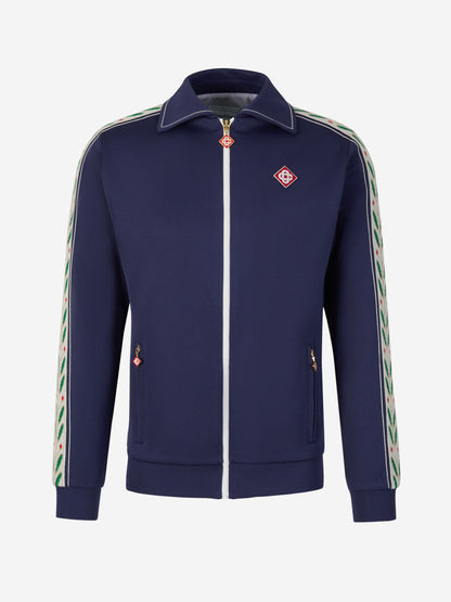 Outlet online Casablanca Hombre Sudadera Cremallera Laurel color Azul Marino sku 512-001994 01 - Foto 1