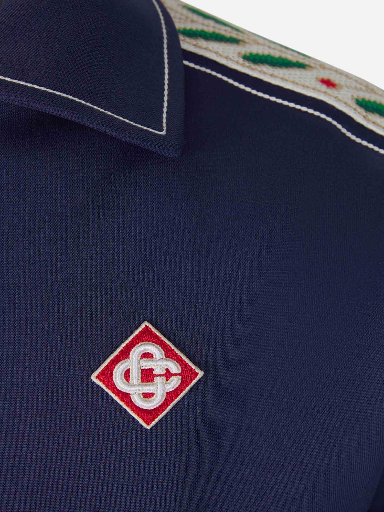 Outlet online Casablanca Hombre Sudadera Cremallera Laurel color Azul Marino sku 512-001994 01 - Foto 4