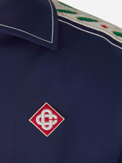 Outlet online Casablanca Hombre Sudadera Cremallera Laurel color Azul Marino sku 512-001994 01 - Foto 4