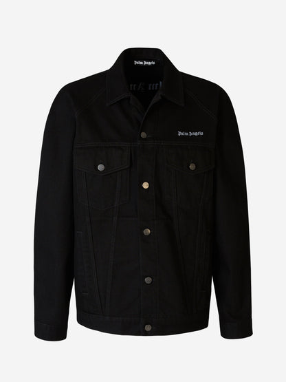 Outlet online Palm Angels Hombre Cazadora Denim Logo color Negro sku 512-002029 01 - Foto 1