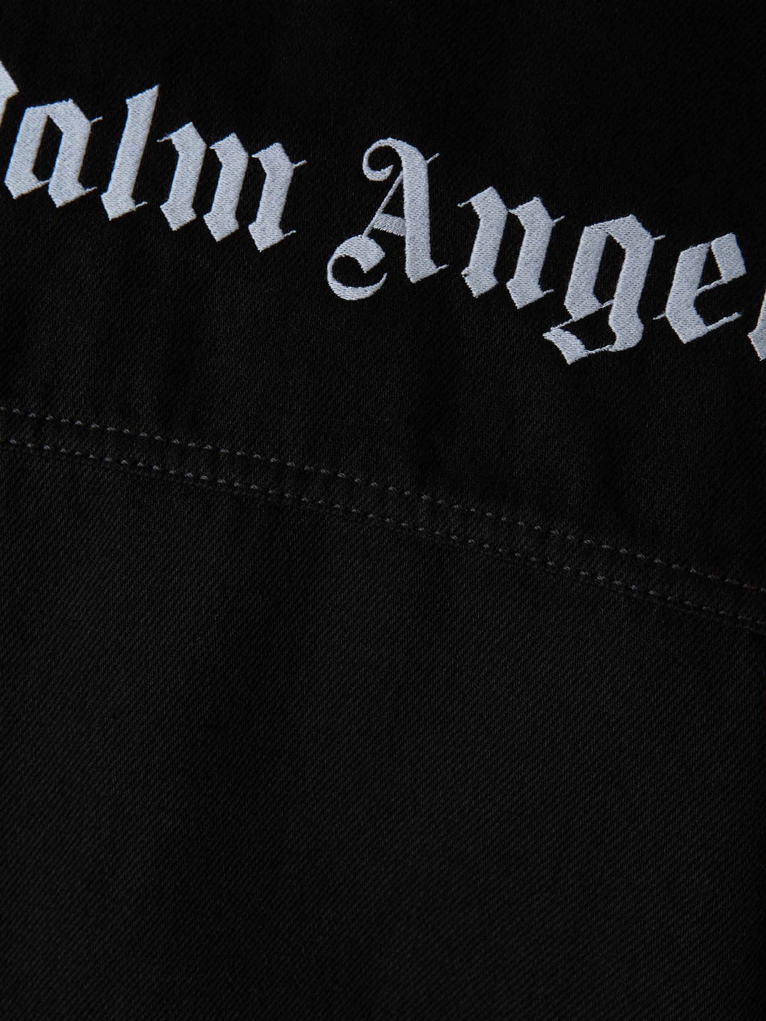 Outlet online Palm Angels Hombre Cazadora Denim Logo color Negro sku 512-002029 01 - Foto 5
