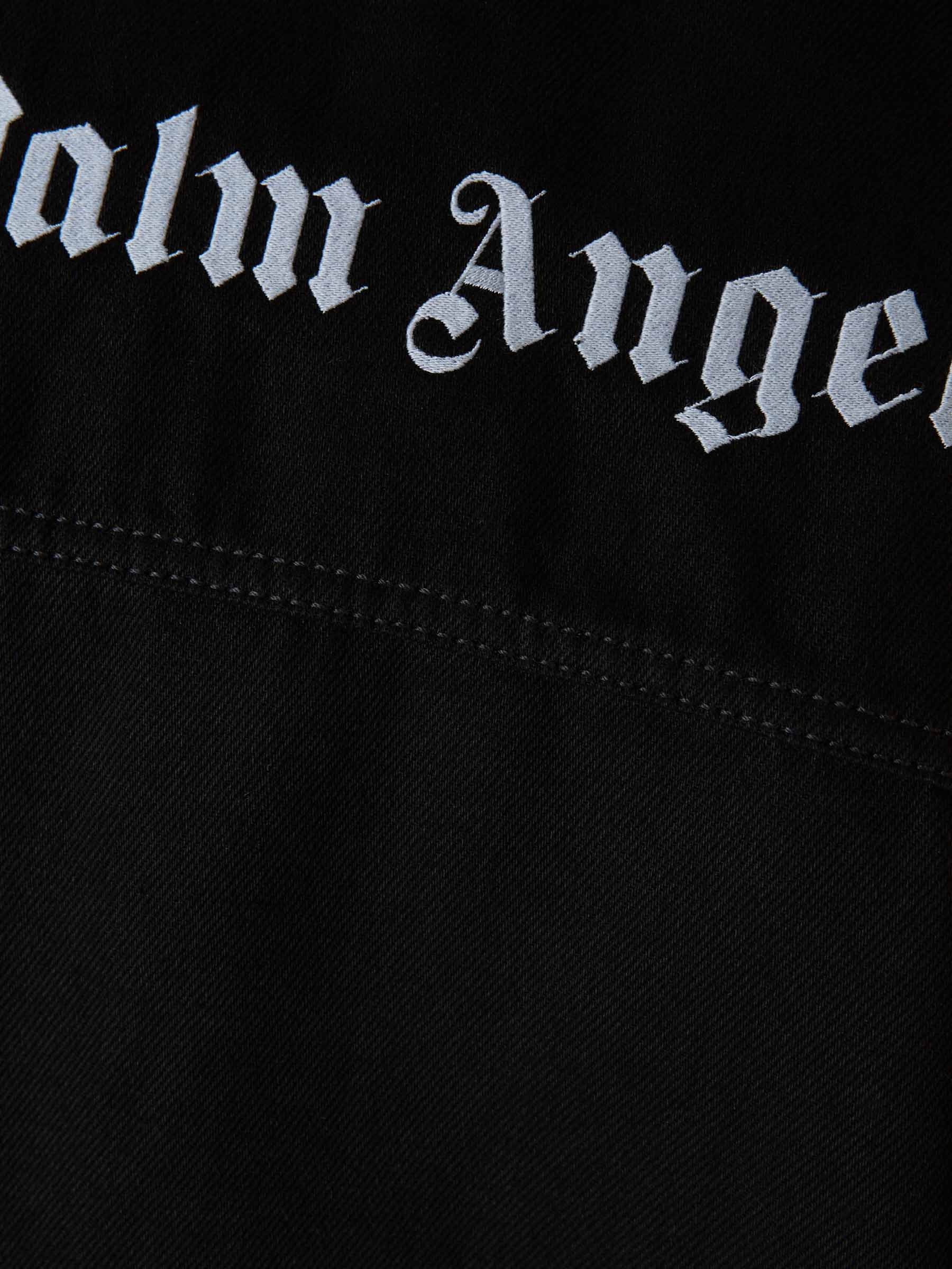 Outlet online Palm Angels Hombre Cazadora Denim Logo color Negro sku 512-002029 01 - Foto 5