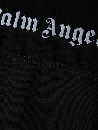 Outlet online Palm Angels Hombre Cazadora Denim Logo color Negro sku 512-002029 01 - Foto 5