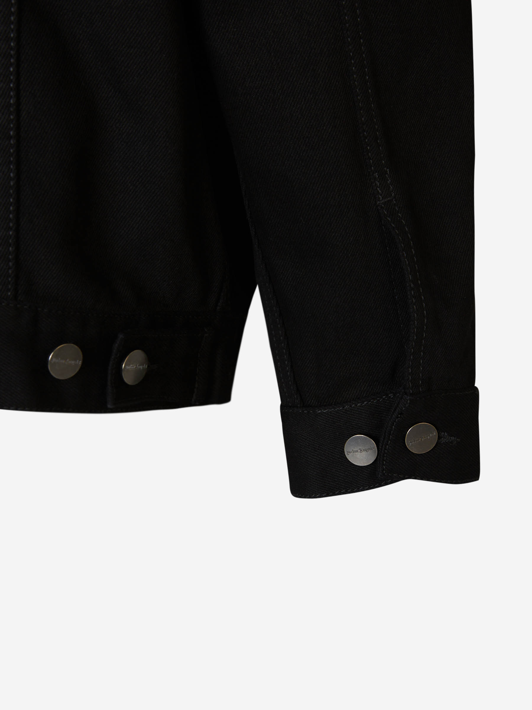 Outlet online Palm Angels Hombre Cazadora Denim Logo color Negro sku 512-002029 01 - Foto 6