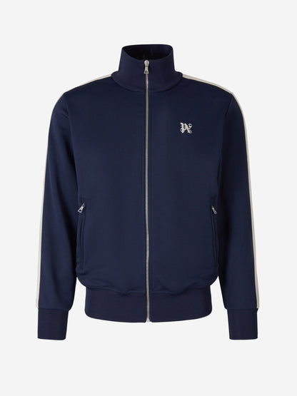 Outlet online Palm Angels Hombre Sudadera Cremallera Logo color Azul Marino sku 512-002031 03 - Foto 13