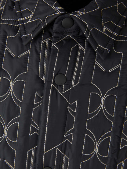 Outlet online Palm Angels Hombre Chaqueta Técnica Bordada color Negro sku 512-002069 01 - Foto 3