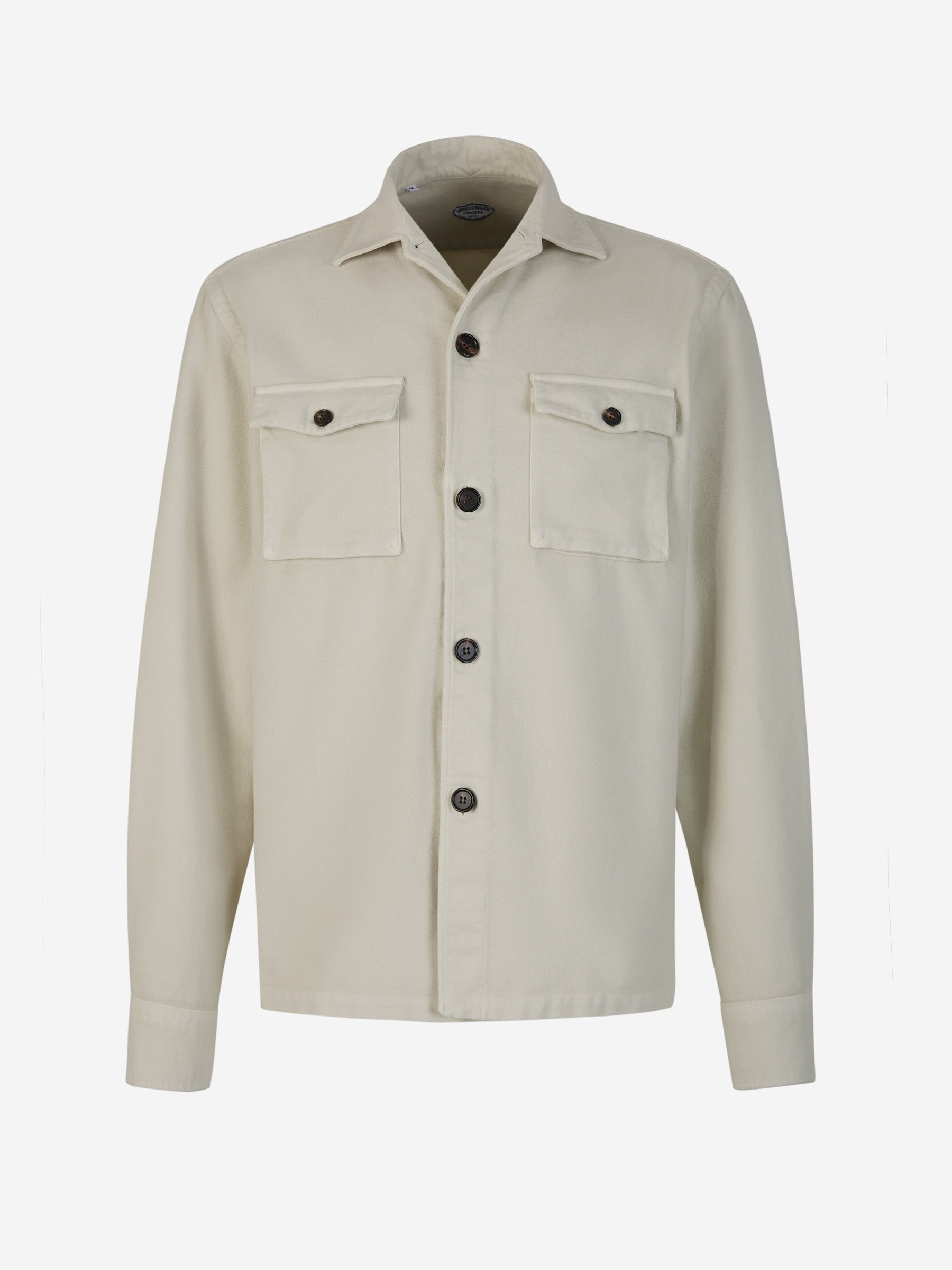Outlet online Vincenzo di Ruggiero Hombre Sobrecamisa Algodón Cervinia color Beis sku 512-002104 01 - Foto 1