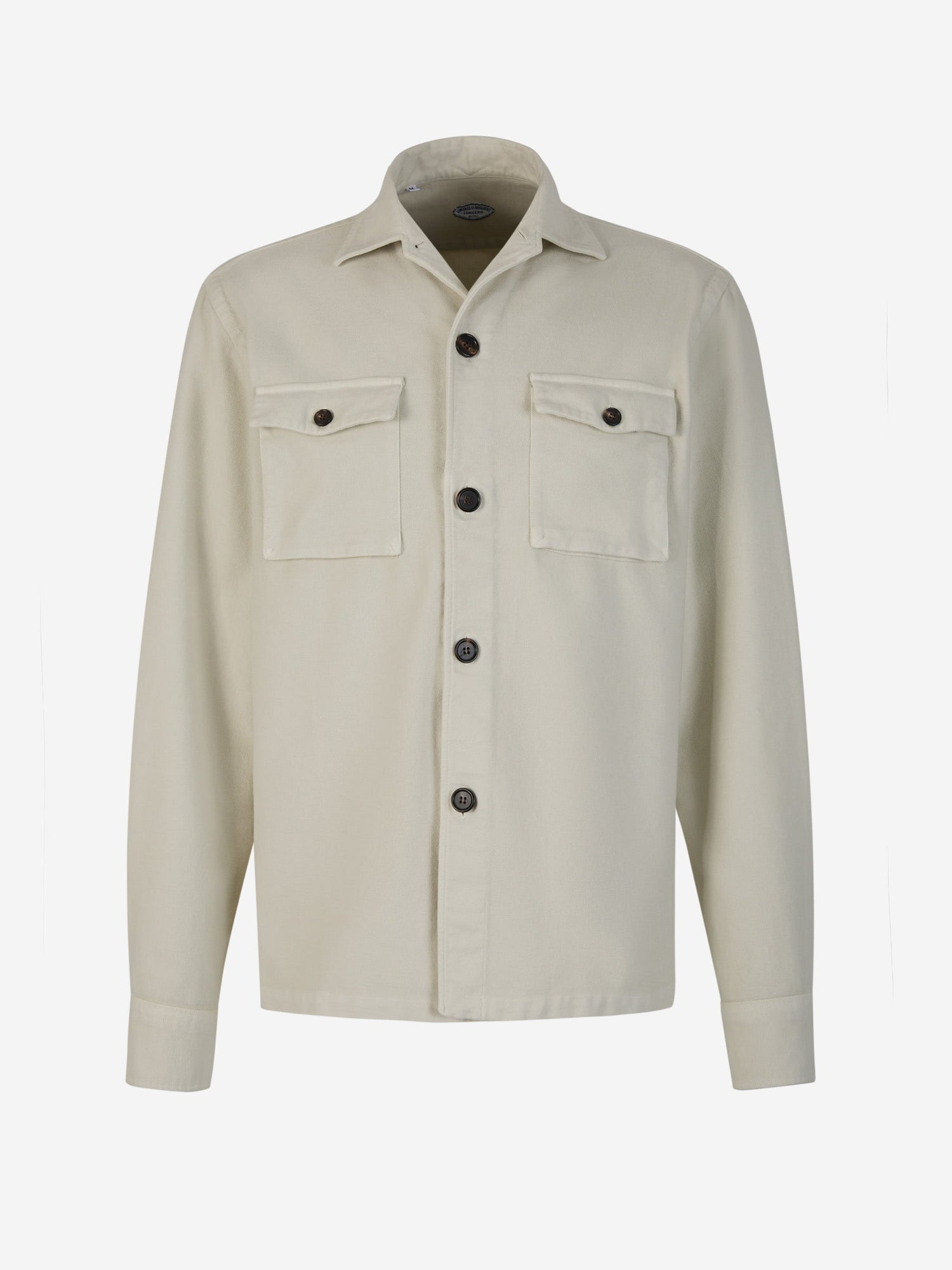Outlet online Vincenzo di Ruggiero Hombre Sobrecamisa Algodón Cervinia color Marron Oscuro sku 512-002104 02 - Foto 1