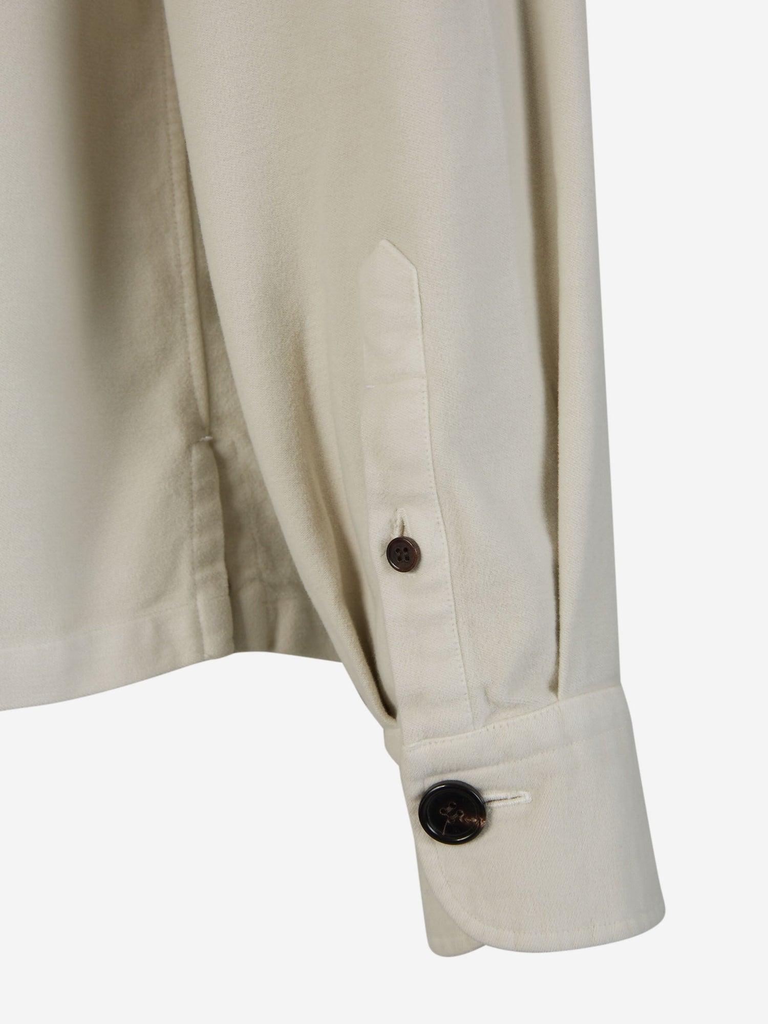 Outlet online Vincenzo di Ruggiero Hombre Sobrecamisa Algodón Cervinia color Beis sku 512-002104 01 - Foto 5