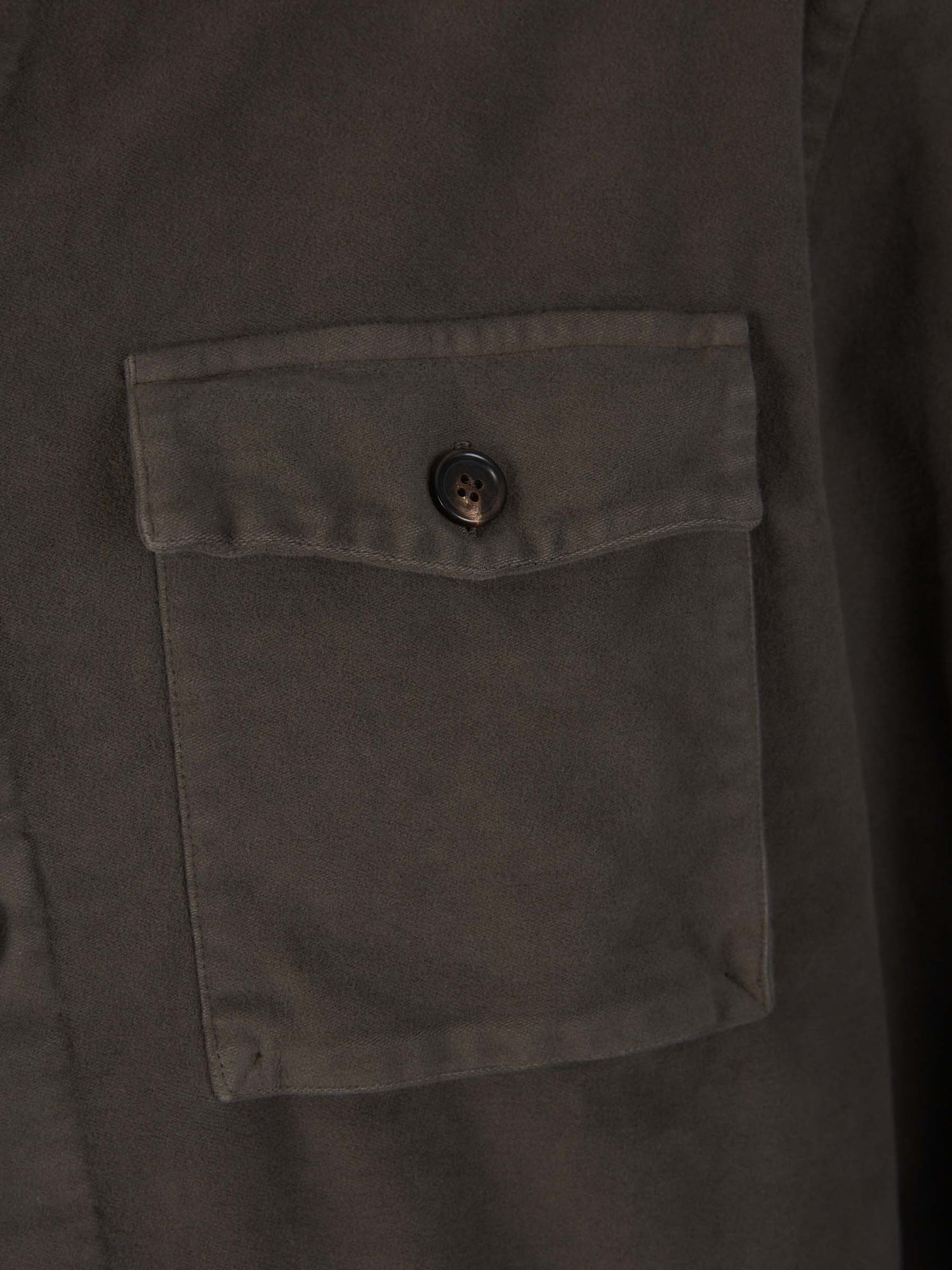 Outlet online Vincenzo di Ruggiero Hombre Sobrecamisa Algodón Cervinia color Marron Oscuro sku 512-002104 02 - Foto 9